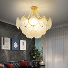 Modern Led Chandelier For Living Room Frosted Glass Luxury Shell Chandelier Lamp(WH-CY-247)