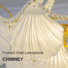 Modern Led Chandelier For Living Room Frosted Glass Luxury Shell Chandelier Lamp(WH-CY-247)