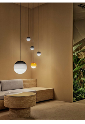 Nordic Colorful Glass Ball Pendant Light Bedroom Restaurant Hotel Art Creative Dipping Pendant Light（WH-AP-393）