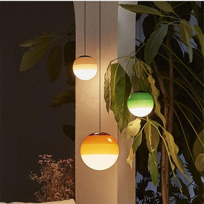 Nordic Colorful Glass Ball Pendant Light Bedroom Restaurant Hotel Art Creative Dipping Pendant Light（WH-AP-393）