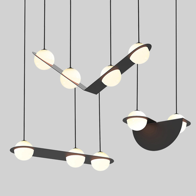 creative LED Simple geometry Pendant Light Modern Living Room Bedroom Bedside Laurent Pendant Lamp（WH-AP-396）