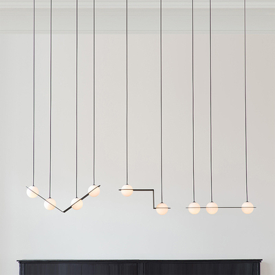 creative LED Simple geometry Pendant Light Modern Living Room Bedroom Bedside Laurent Pendant Lamp（WH-AP-396）