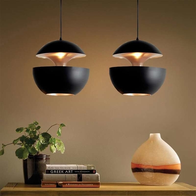 Nordic Black White Apple Pendant Lamp for Bedside Dining Room Design Sun Pendant Lamp（WH-AP-398）