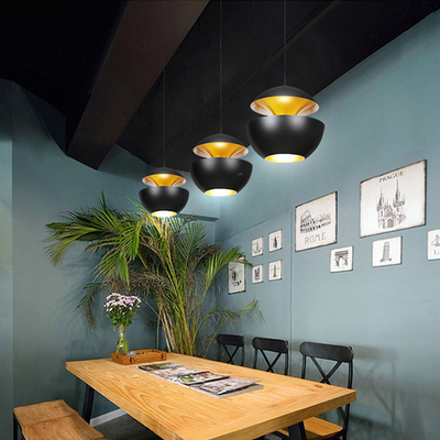 Nordic Black White Apple Pendant Lamp for Bedside Dining Room Design Sun Pendant Lamp（WH-AP-398）
