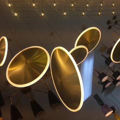 Nordic gold round pendant lamp luxury clothing simple art  bedside restaurant Patera Pendant Lamp（WH-AP-401）