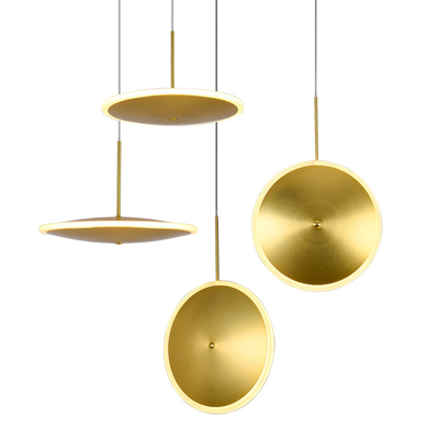 Nordic gold round pendant lamp luxury clothing simple art  bedside restaurant Patera Pendant Lamp（WH-AP-401）