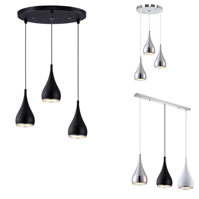Modern Metal Pendant Light White/Black/Silver Kitchen Restaurant Spinning BH1 Pendant Light（WH-AP-407）