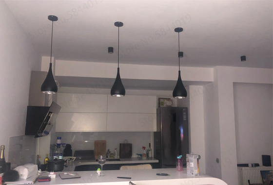 Modern Metal Pendant Light White/Black/Silver Kitchen Restaurant Spinning BH1 Pendant Light（WH-AP-407）