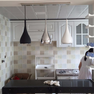 Modern Metal Pendant Light White/Black/Silver Kitchen Restaurant Spinning BH1 Pendant Light（WH-AP-407）
