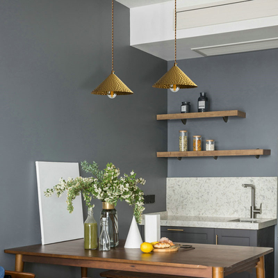 Nordic Copper Pendent Light Bar Bedside Lamp Living Room Kitchen Hammered Copper Pendant Light（WH-AP-402）