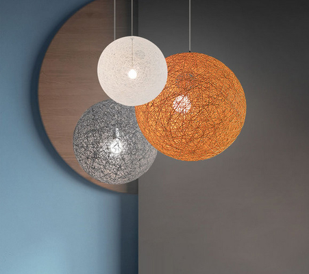 Modern Hand woven Creative Rattan Pendant Lamp for Restaurant Bar Cafe Random Pendant Light（WH-AP-408）
