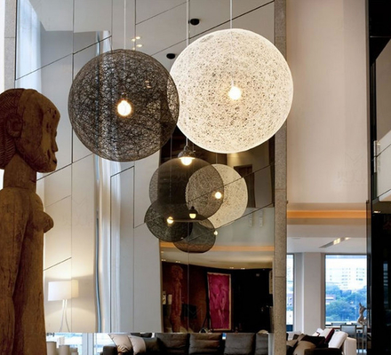 Modern Hand woven Creative Rattan Pendant Lamp for Restaurant Bar Cafe Random Pendant Light（WH-AP-408）