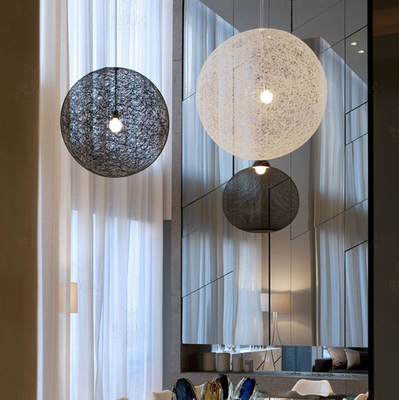 Modern Hand woven Creative Rattan Pendant Lamp for Restaurant Bar Cafe Random Pendant Light（WH-AP-408）