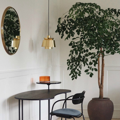 Denmark Metal Wind Simple Pendant Lamp Office Lighting Cozy Bedroom E27 Utzon Pendant Light（WH-AP-403）