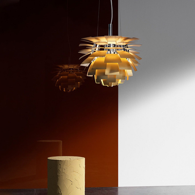 Modern Pinecone designer  Aluminum Pendant Light for Living Room Office PH Artichoke Pendant Lamp（WH-AP-411）