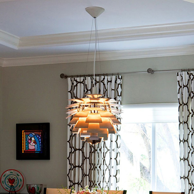 Modern Pinecone designer  Aluminum Pendant Light for Living Room Office PH Artichoke Pendant Lamp（WH-AP-411）