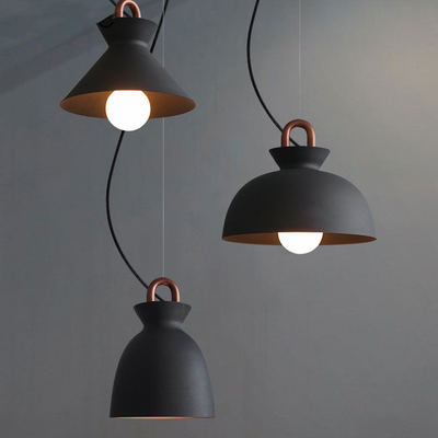 Nordic Modern Iron Pendant Lights Industrial Loft Indoor Living Room Coil Ceiling Pendant Light（WH-AP-405）