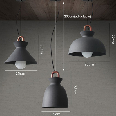 Nordic Modern Iron Pendant Lights Industrial Loft Indoor Living Room Coil Ceiling Pendant Light（WH-AP-405）