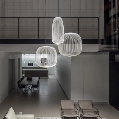 Nordic Foscarini Spokes Bird Cage Pendant Light  Villa Dining Room Home Decor Spokes Pendant Lamp（WH-AP-418）