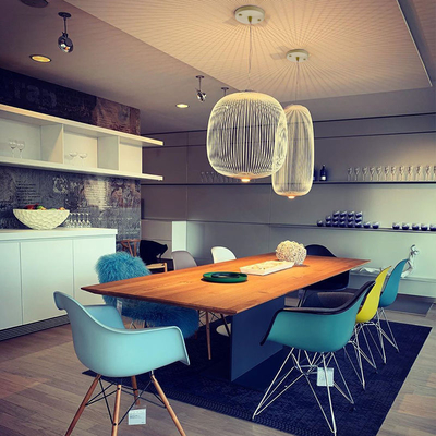 Nordic Foscarini Spokes Bird Cage Pendant Light  Villa Dining Room Home Decor Spokes Pendant Lamp（WH-AP-418）
