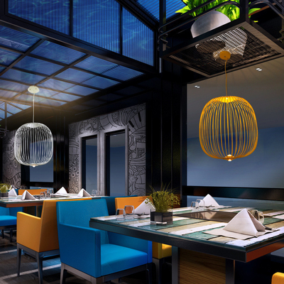 Nordic Foscarini Spokes Bird Cage Pendant Light  Villa Dining Room Home Decor Spokes Pendant Lamp（WH-AP-418）