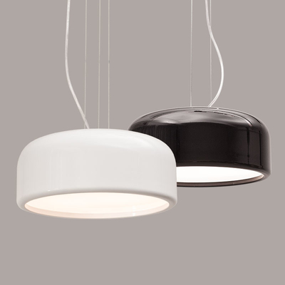 Modern Black White Round Pendant Light For Dinning room Living room Smithfield Pendant Light（WH-AP-420）