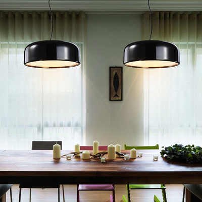 Modern Black White Round Pendant Light For Dinning room Living room Smithfield Pendant Light（WH-AP-420）