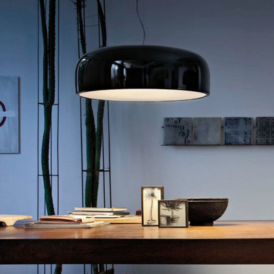 Modern Black White Round Pendant Light For Dinning room Living room Smithfield Pendant Light（WH-AP-420）