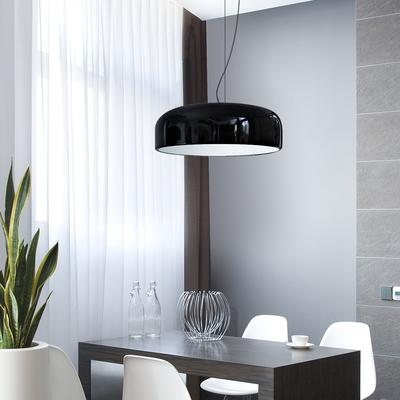 Modern Black White Round Pendant Light For Dinning room Living room Smithfield Pendant Light（WH-AP-420）