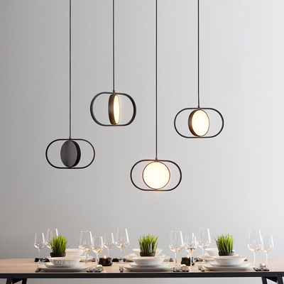 Moder Black Gold Pendant Light Dining Room Bedroom Kitchen KUU Pendant Light（WH-AP-425）