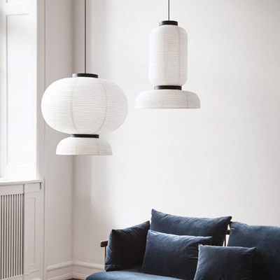 Modern Design Art Rice Paper white pendant light for Decor Restaurant loft Formakami pendant light（WH-AP-432）