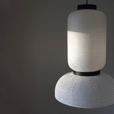 Modern Design Art Rice Paper white pendant light for Decor Restaurant loft Formakami pendant light（WH-AP-432）