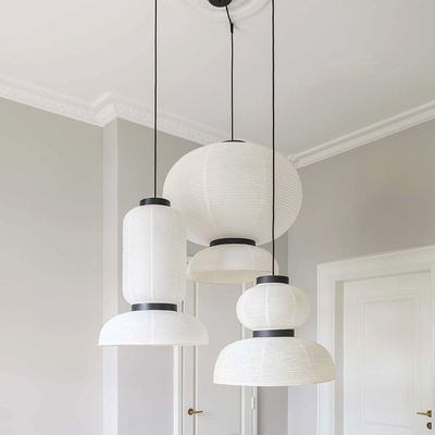 Modern Design Art Rice Paper white pendant light for Decor Restaurant loft Formakami pendant light（WH-AP-432）