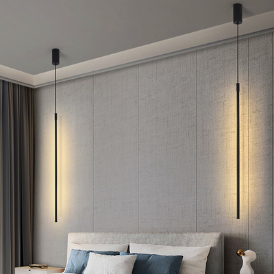 Modern Black Longer Pendant Lights For Bedroom Bedside Reading Linear LED Pendant lamp（WH-AP-427）