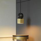 Postmodern gold pendant lamps creative Nordic living room  restaurant designer light  model room pendant lamp(WH-AP-111