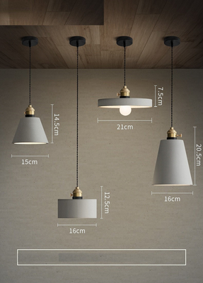 Nordic Cement Pendant Lights  Creative Dinning Room Loft Concrete Vasa Minimalist Pendant Light（WH-AP-428）