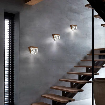 Modern creative design gold crystal pendant light for kitchen villa stair indoor Tripla Lamp Series（WH-AP-429）