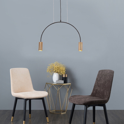 Nordic Geometric Lines Arched Shape Pendant Light Dining room Bar Volta Pendant Light（WH-AP-430）