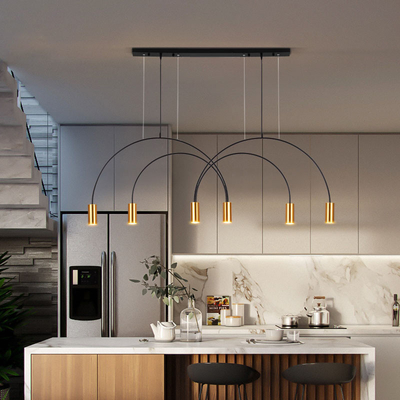 Nordic Geometric Lines Arched Shape Pendant Light Dining room Bar Volta Pendant Light（WH-AP-430）