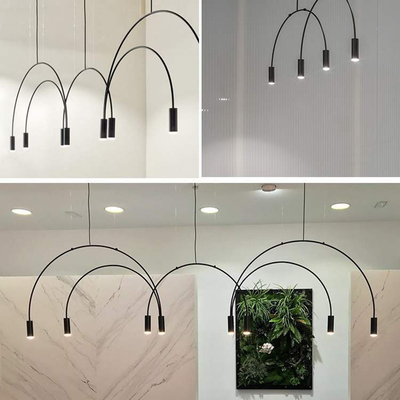 Nordic Geometric Lines Arched Shape Pendant Light Dining room Bar Volta Pendant Light（WH-AP-430）