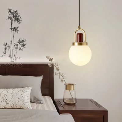 Modern Cafe Semicircular Pendan Light Bedroom Kitchen Living room home Arc Globe Pendant Light（WH-AP-435）