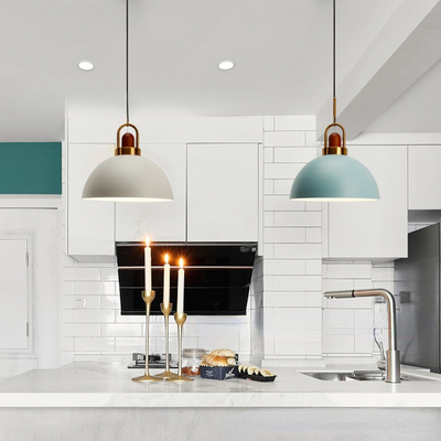 Modern Cafe Semicircular Pendan Light Bedroom Kitchen Living room home Arc Globe Pendant Light（WH-AP-435）