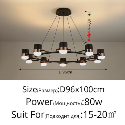 Modern Rotatable Spotlight Restaurant Cafe Bar Art Designer Living Room Ling P1 LED Pendant Light（WH-AP-438）
