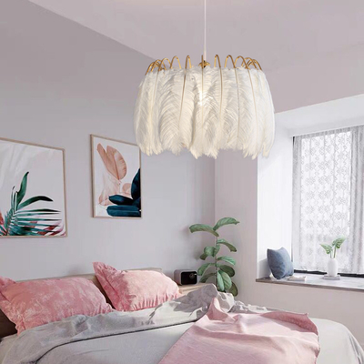 Nordic warm and romantic designer Pendant Light simple Bedroom restaurant Feather Pendant Lamp（WH-AP-439）