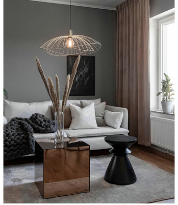 Postmodern Living Room Pendant Lamp Bedroom Iron Gold Black Silver Ray metal pendant light（WH-AP-440）