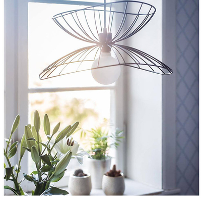 Postmodern Living Room Pendant Lamp Bedroom Iron Gold Black Silver Ray metal pendant light（WH-AP-440）