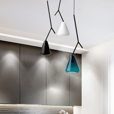 Modern Glass Pendant Lights Kitchen Living Room Decor Bedroom Bedside VANAMO PENDANT Lamp（WH-AP-442）