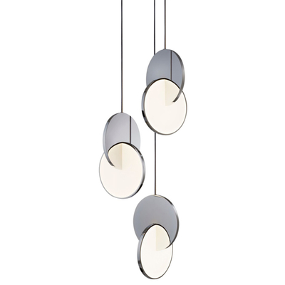 Modern Circle Pendant Lighting Geometric Gold silver Indoor  Dining Room Eclipse Pendant Light（WH-AP-446）