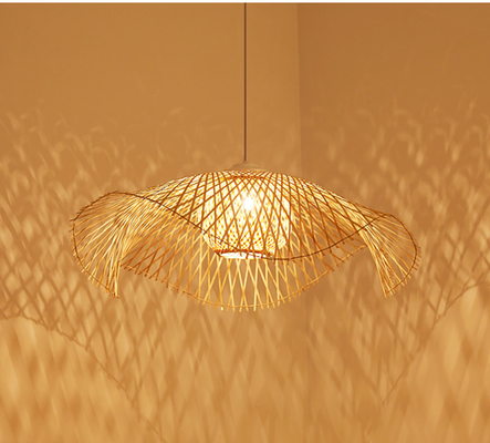 Handmade Bamboo Pendant Lights Bamboo Kitchen Tea Room Zen Woven Lampshade Pendant Light（WH-AP-449）