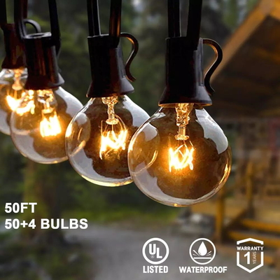 Festoon Pendant Lamp Christmas New Year Wedding Garden Backyard G40 Outdoor String Lights（WH-AP-451）